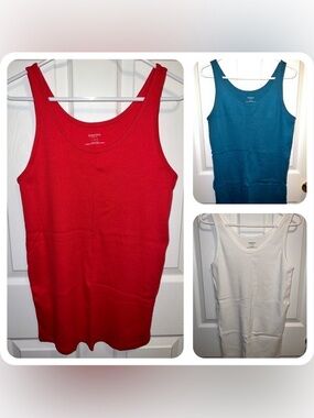 Motherhood Maternity Ribbed Tank Bundle sz L